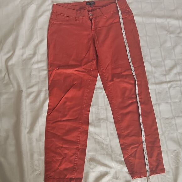 Women's Red High-Waist Pants - Picture 8 of 16